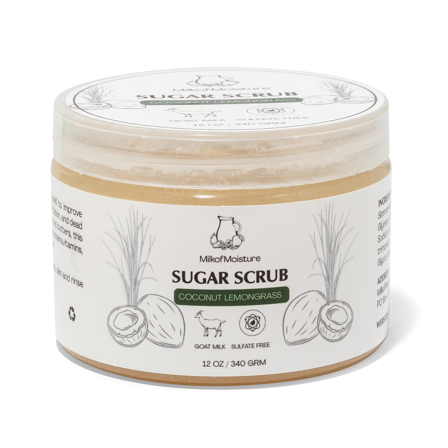 Coconut Lemongrass Sugar Scrub