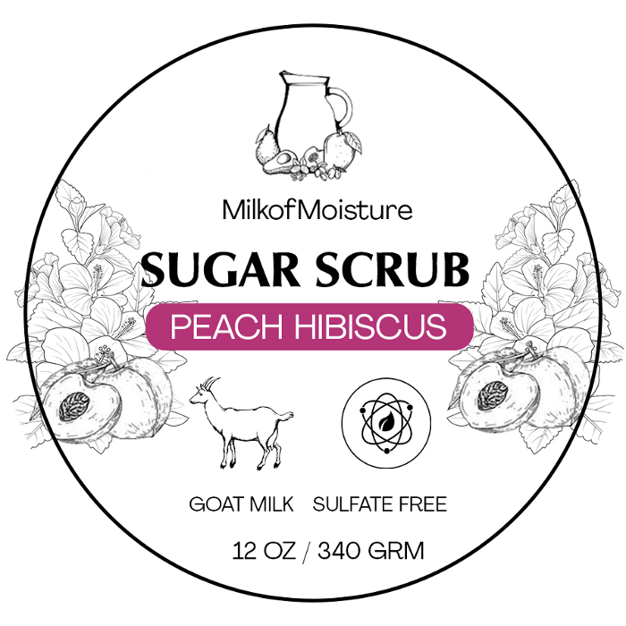 Peach Hibiscus Sugar Scrub